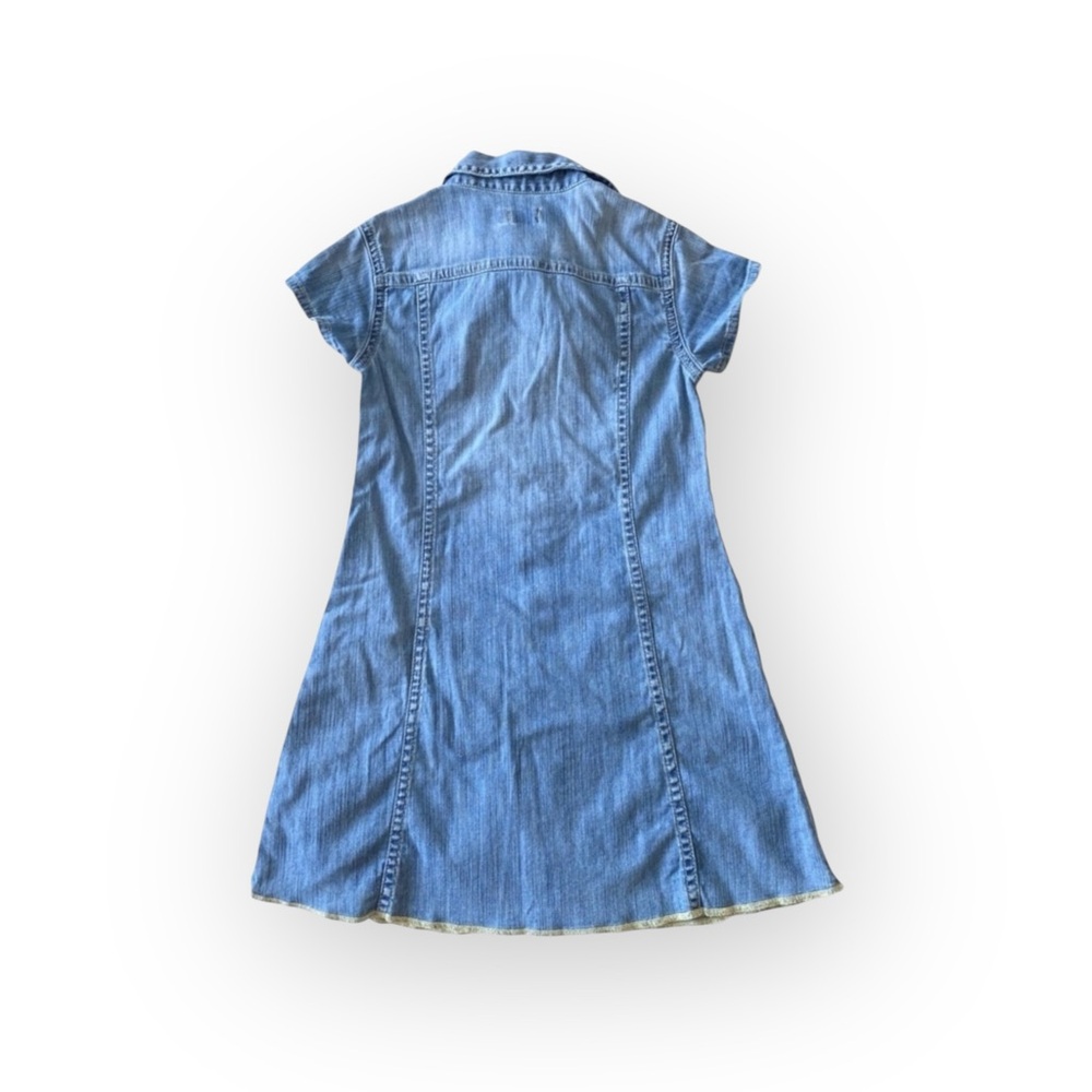 Diesel ⍟ Denim A-Line Dress ⍟ Blue Jeans ⍟ with Patches ⍟ Girl’s 3 3T 97 cm ⍟ - Picture 3 of 16